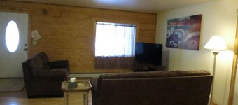 Log 3-Bdr in Moose Creek among the birch and spruce trees