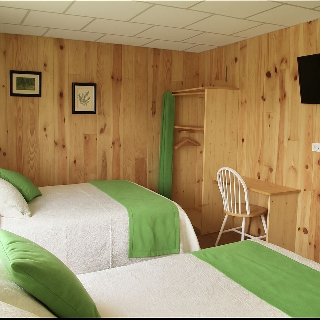 Kahden hengen standard-huone, näköala pihalle | Työpöytä, ilmainen Wi-Fi