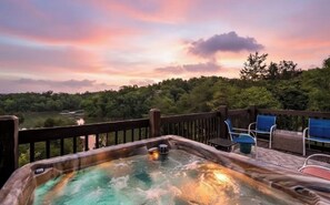 Outdoor spa tub - New Listing! Cabin On The Lake, Hot Tub, Game Rm! (Sevierville)
