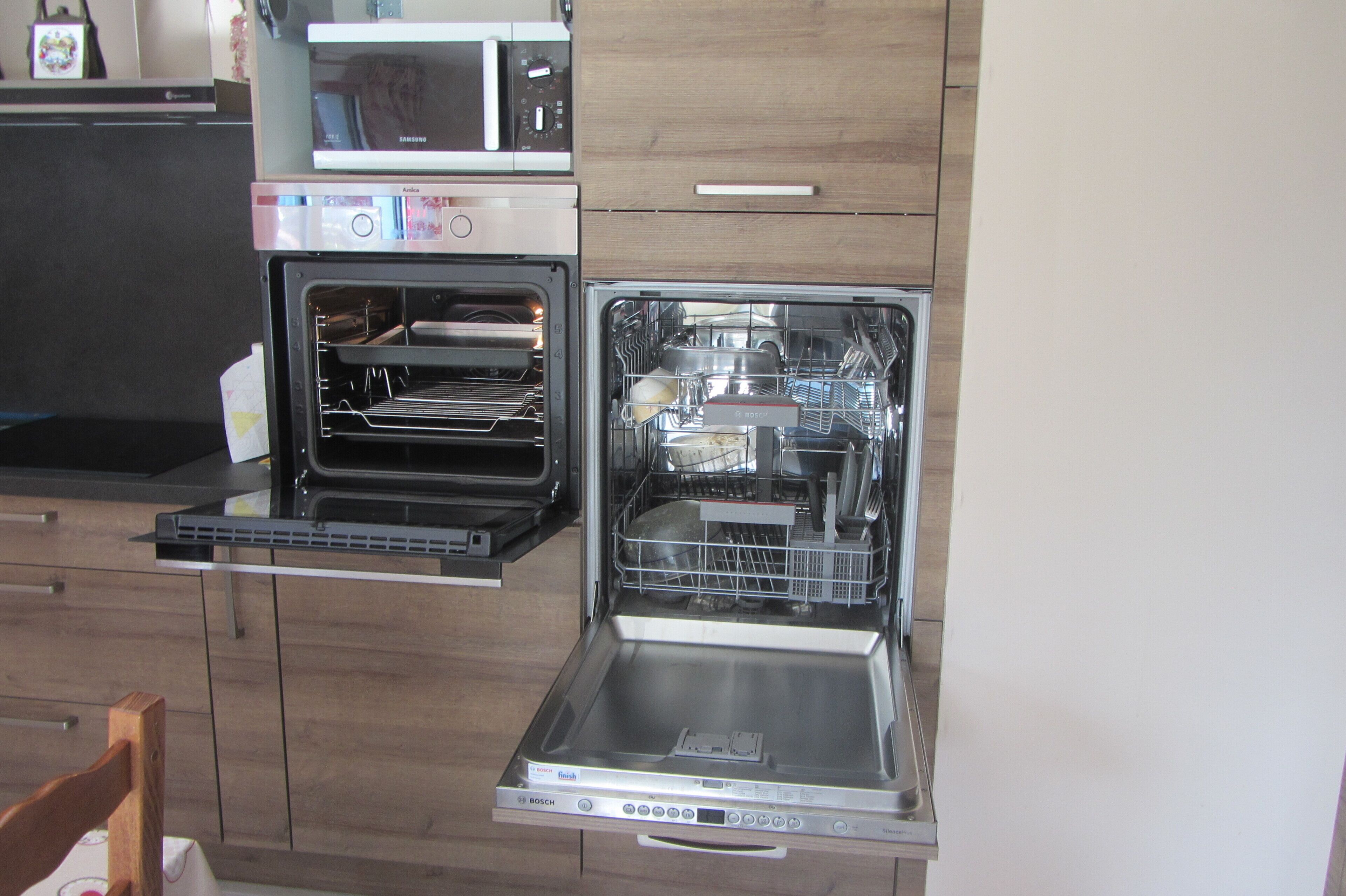 Microwave, oven, dishwasher