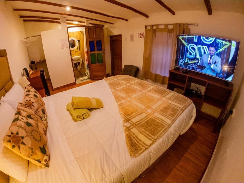 Standaard tweepersoonskamer, terras, uitzicht op tuin