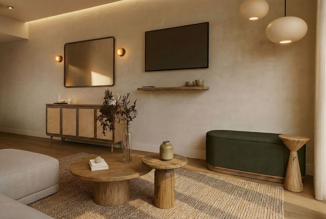 Quarto luxo, vista para o jardim | Área de estar