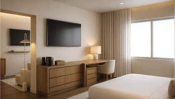 Quarto luxo, vista para o jardim