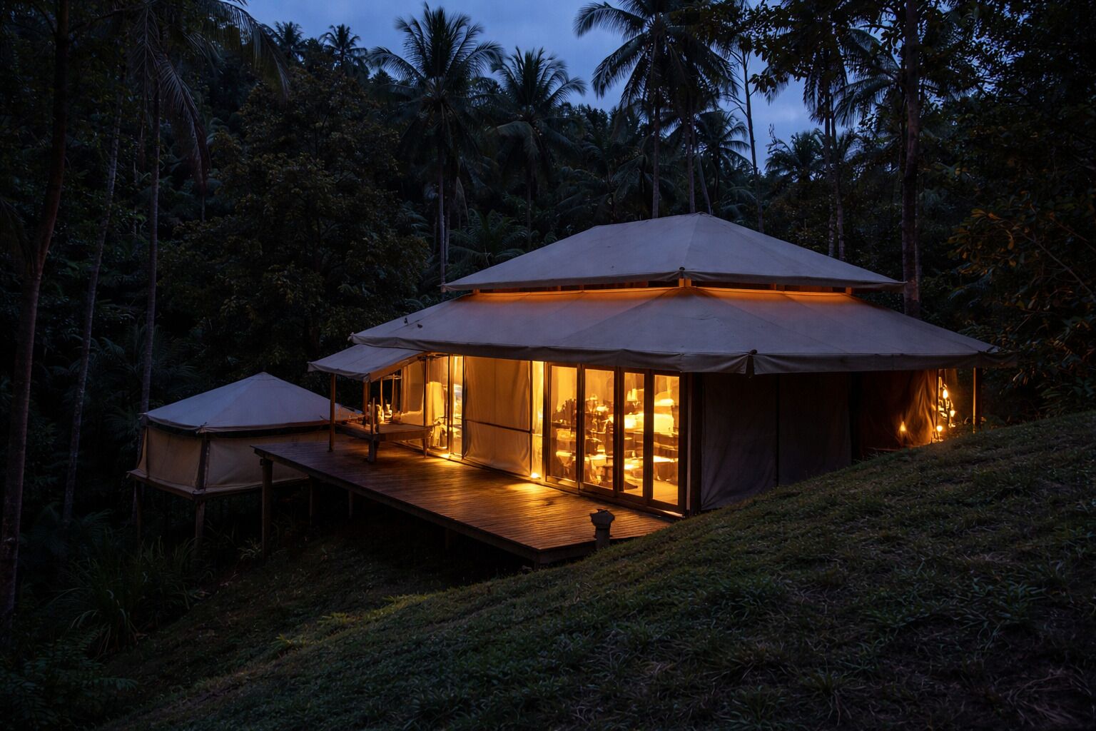 高级帐篷房, 山景