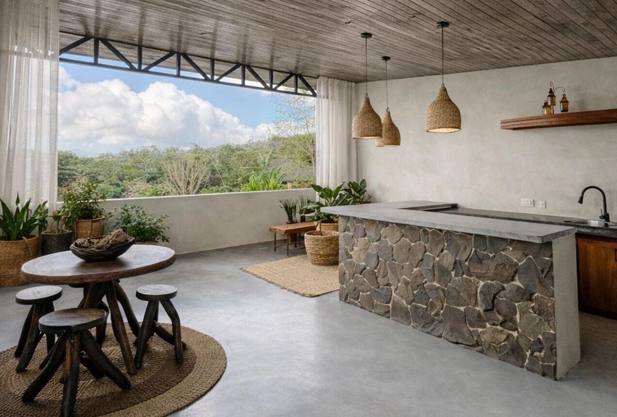 开间套房, 山景