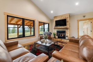 TV, fireplace, table tennis