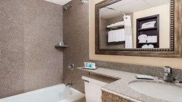 Towels, soap, shampoo, toilet paper