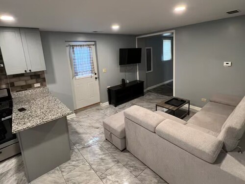 Attractive Coach House Apartment for rent in Oak Park.