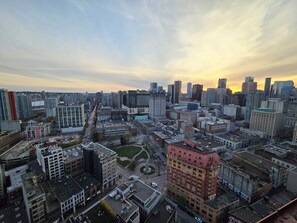 Aerial view - Modern Downtown Apartment with Million City Views (Vancouver)