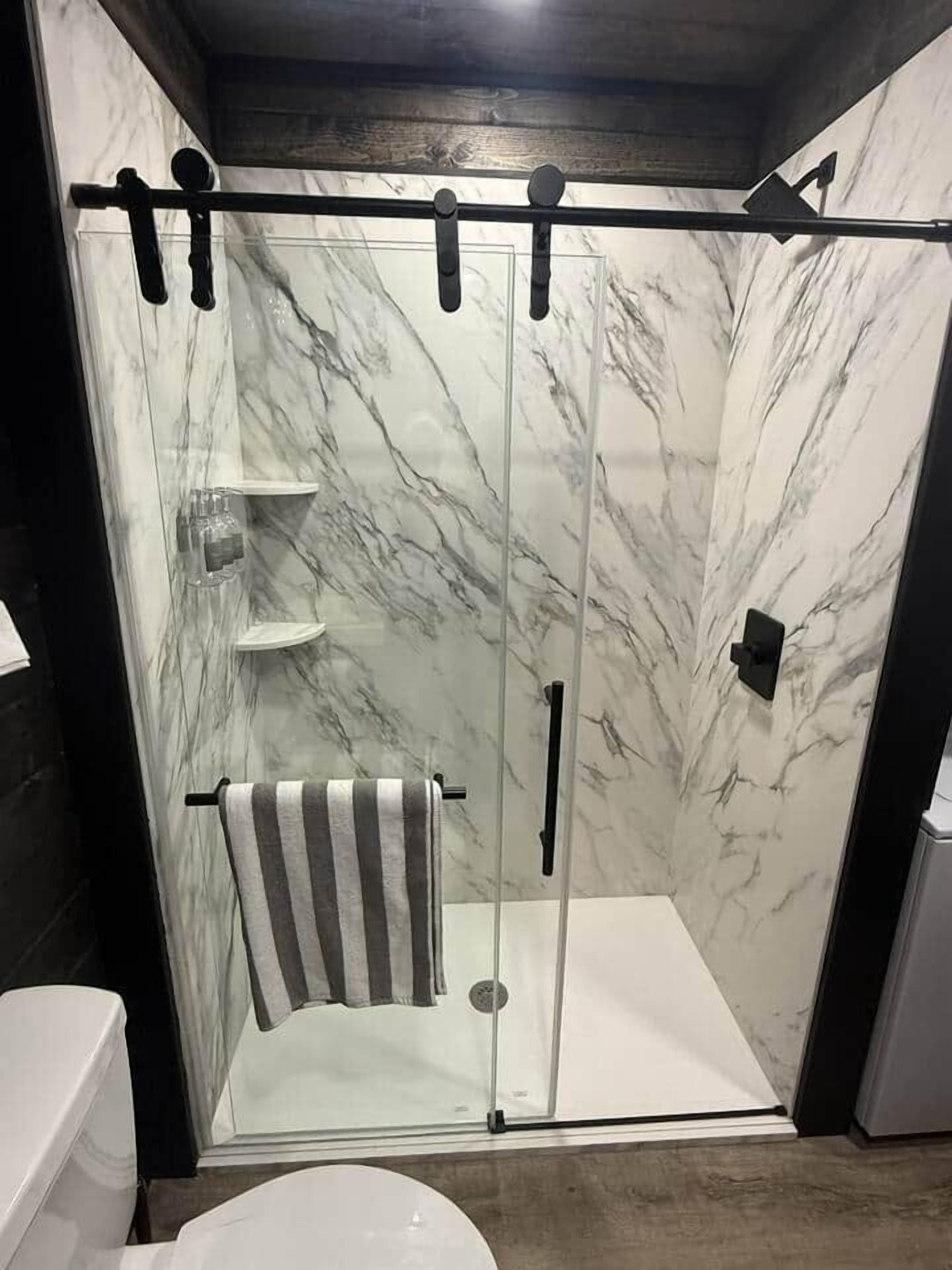 Soap, shampoo, toilet paper
