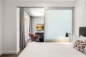 1 bedroom, iron/ironing board, bed sheets - Oceanside Studio at the Pier (Holdfast Bay)