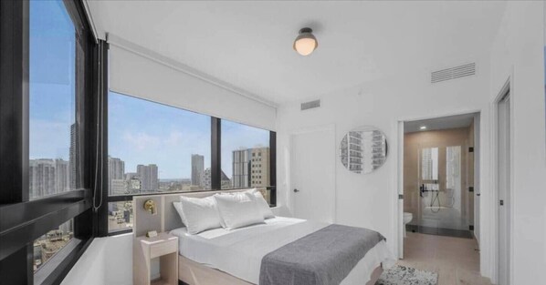 1 bedroom, iron/ironing board, WiFi, bed sheets - Modern  High Floor I 1BR Amazing View I Sleep 4 (Miami)
