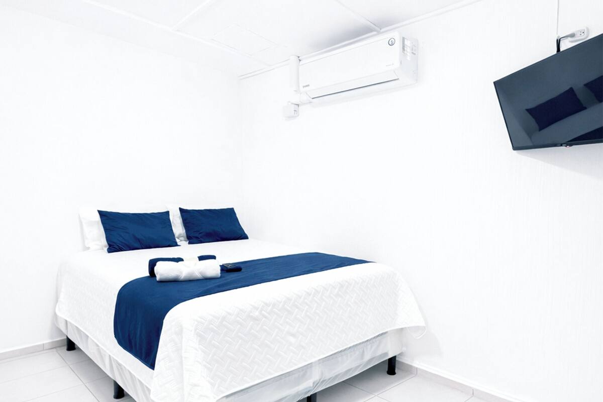 스탠다드룸, 에어컨, 마당 전망