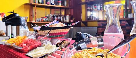 Free daily buffet breakfast