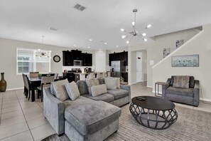 House (4 Bedrooms) | Living area - Chic 4BR With Pool, Game Room & Mickey Rooms (Kissimmee)