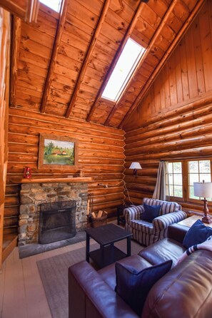 Living area - Cozy Lakeside Cabin-Resort Style Camp 5 (Olmstedville)