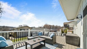 Terrace/patio - Spacious Home w/Hot Tub, Quick Walk to Fontana Nightlife, Marina, Dining, & Abbey Resort (Fontana-on-Geneva Lake)