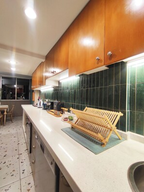 Private kitchen - Huge apartment ideal for family and group travel, best location (Providencia)