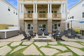 Terrace/patio - New Construction Home with Community Pool, Private Hot Tub, Golden Tee and much more (Sherrills Ford)