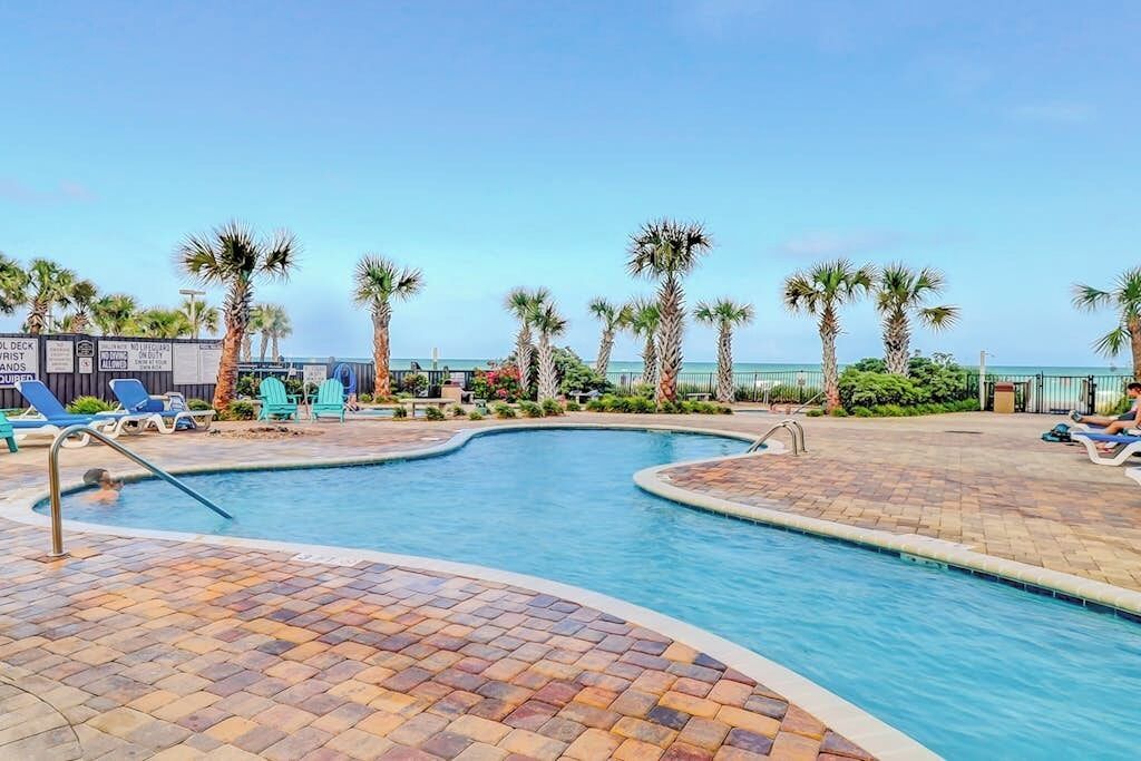 A heated pool