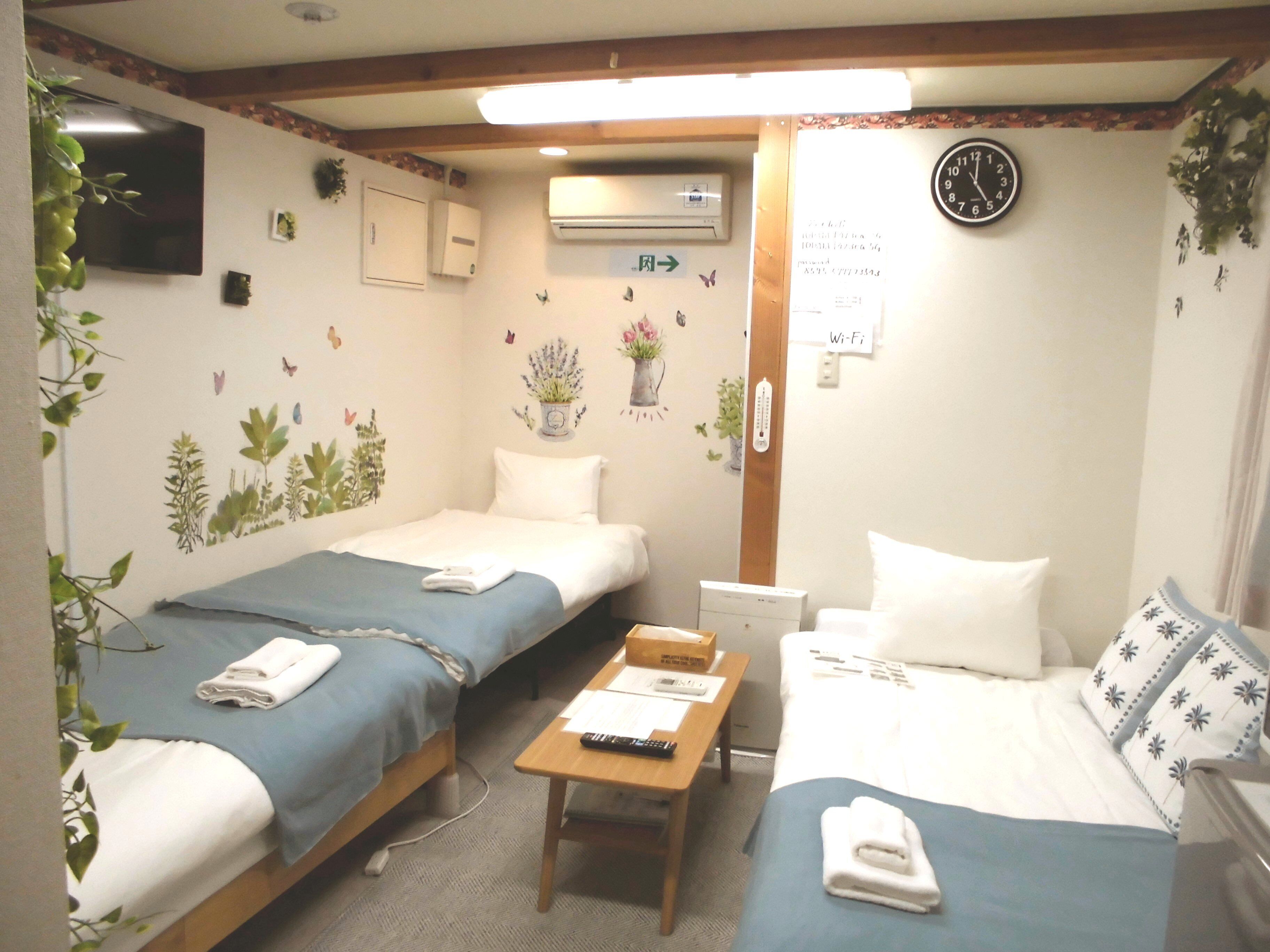 Family Apartment, Non Smoking, City View (1F) | Desk, blackout drapes, iron/ironing board, free WiFi