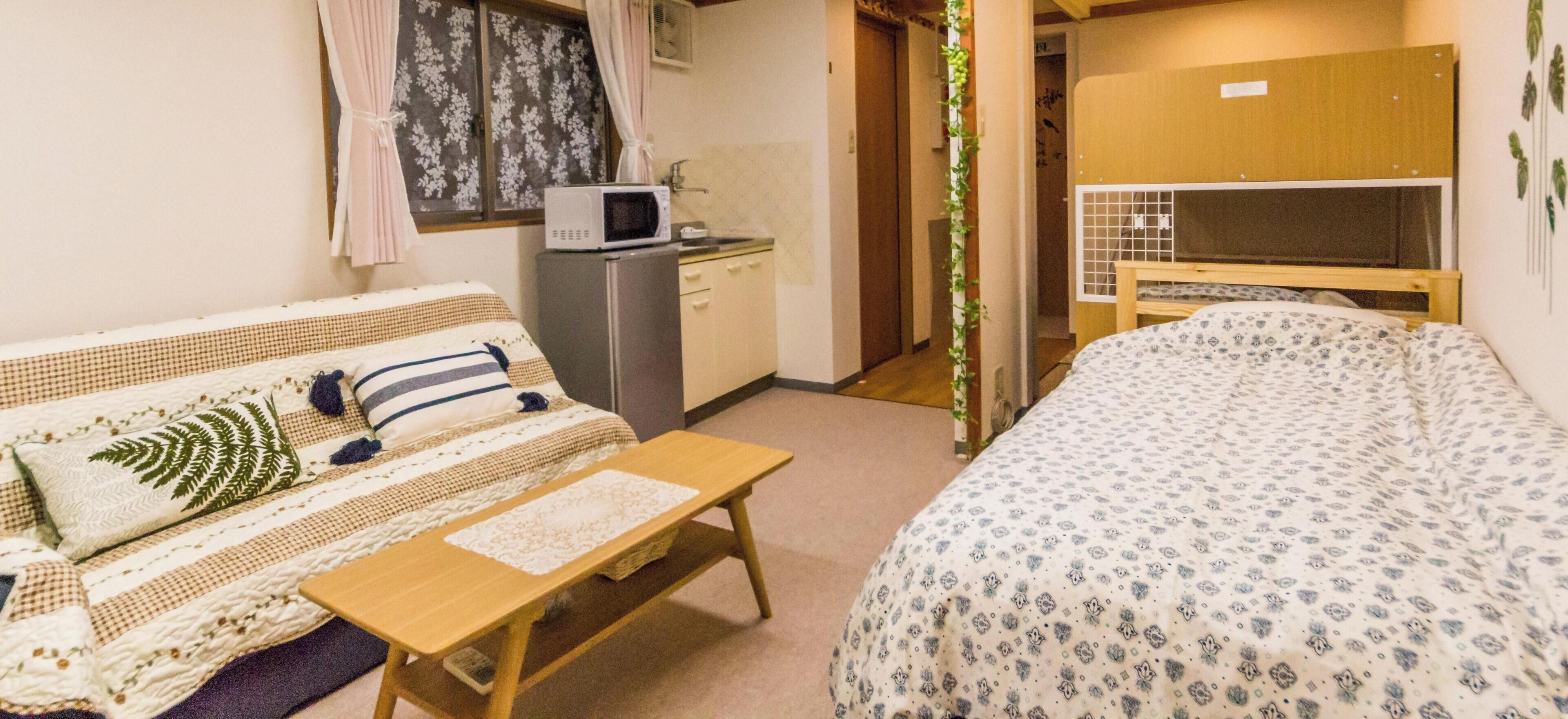 Desk, blackout curtains, iron/ironing board, free WiFi