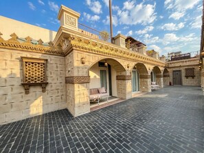 Deluxe Room, City View | Terrace/patio - Pyramids Khan Hotel (Giza)