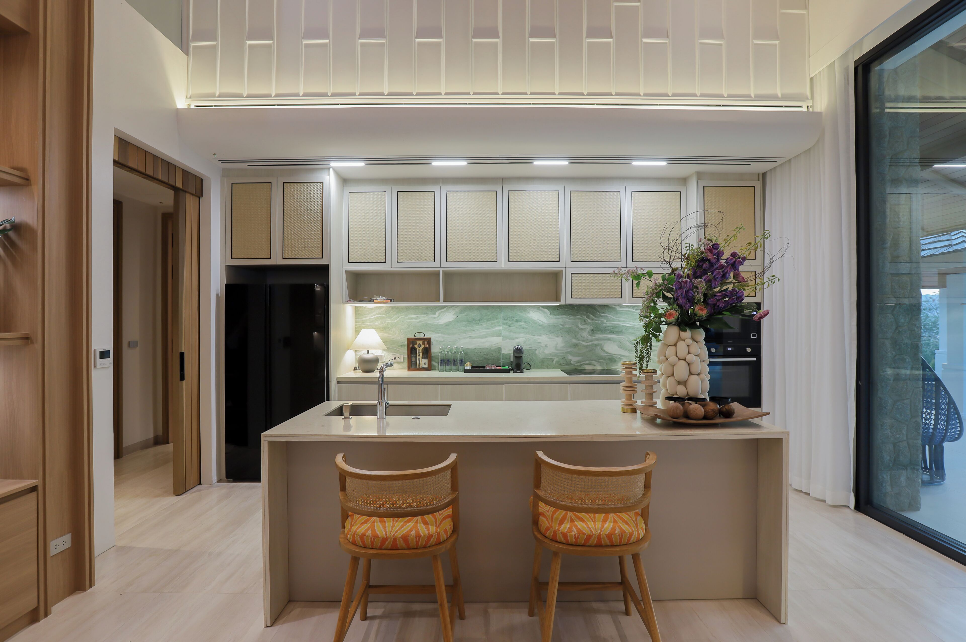 Villa | Cuisine privée | Réfrigérateur, micro-ondes, four, plaque de cuisson
