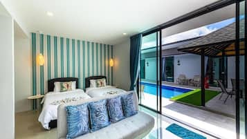 Chambre Confort avec lits jumeaux, non-fumeur, piscine privée | Accès au Wi-Fi (inclus)