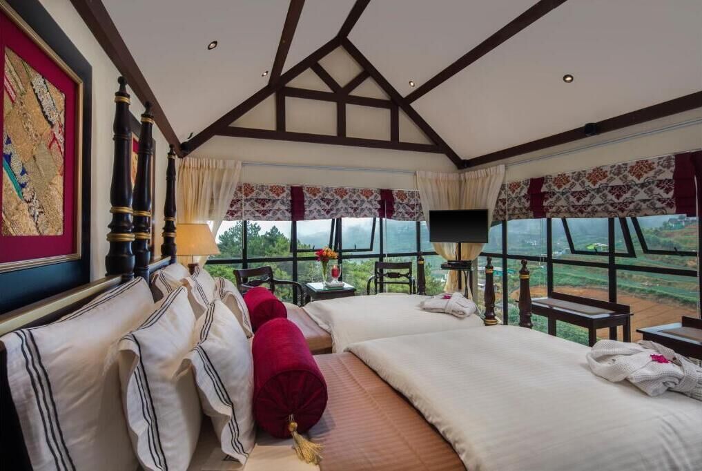 Deluxe-Zweibettzimmer, Bergblick