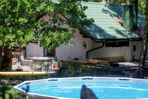 Terrace/patio - Vacation home with whirlpool in Croatia (Breze)