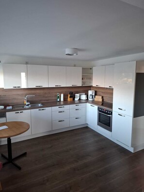 Fridge, oven, stovetop, dishwasher