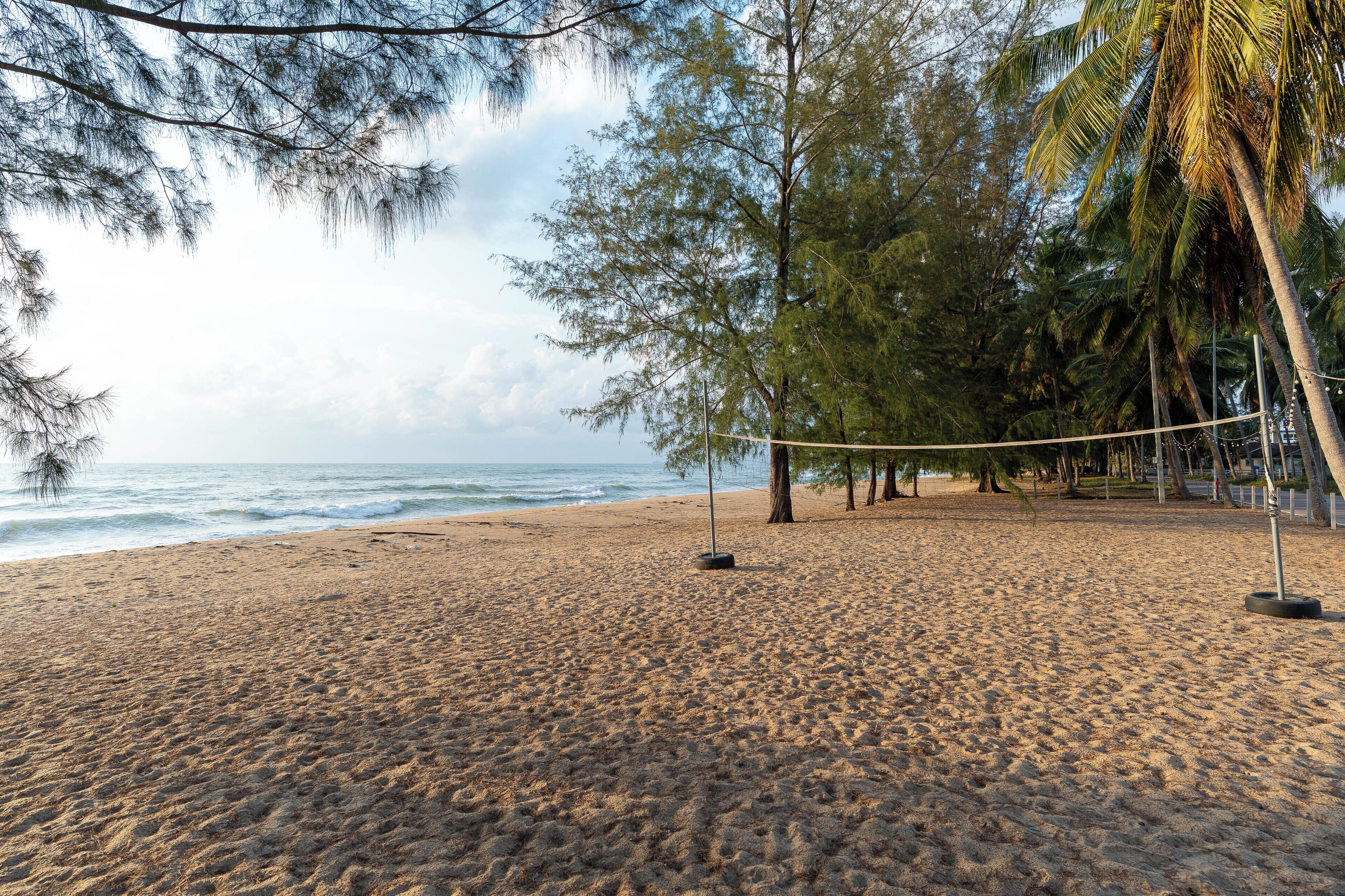 Beach nearby, white sand