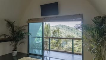 Cabin, 1 King Bed, Balcony, Beach View | Terrace/patio