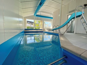 Pool - Danish vacation home with private pool, infrared cabin, sauna/sanarium, whirlpool (Brodersby - Schönhagen)