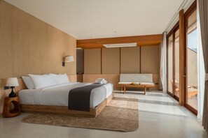 Quarto luxo, 1 cama King, vista para o rio | Wi-Fi de cortesia