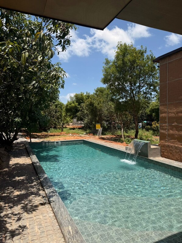 Villa, Balkon, Gartenblick | Pool