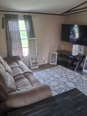 Living area - 3-bedroom mobile home in charming Mount Pleasant with AC. (Mount Pleasant)
