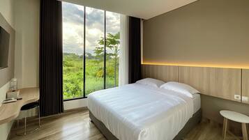 Comfort kamer, uitzicht op de stad