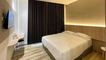 Comfort kamer, uitzicht op de stad