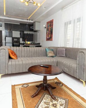 Living area - Double N Apartment (Ilorin)