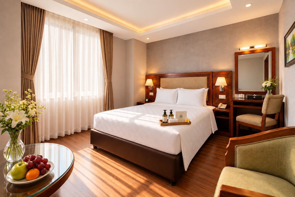 Deluxe Double Room | Blick auf die Stadt