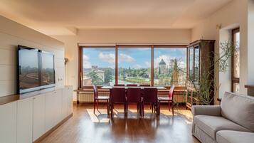 Appartement Duplex, vue fleuve | Coin séjour