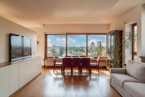 Maisonette, Flussblick | Wohnbereich