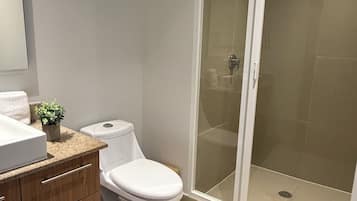 Hair dryer, towels
