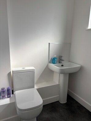 Hair dryer, towels, soap, toilet paper - Luxury 2BR Apartment - Free parking (Slough)