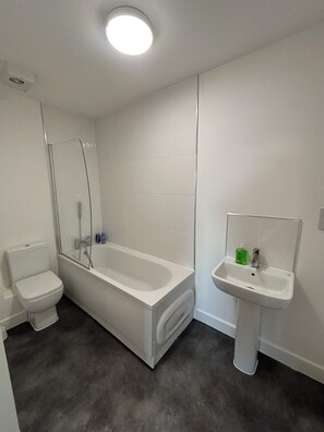 Hair dryer, towels, soap, toilet paper - Luxury 2BR Apartment - Free parking (Slough)