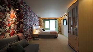 Suíte família, vista para o jardim