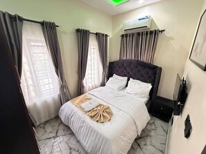 Economy-Apartment, Balkon, Stadtblick