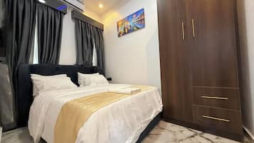 Apartemen Ekonomi, balkon, pemandangan kota